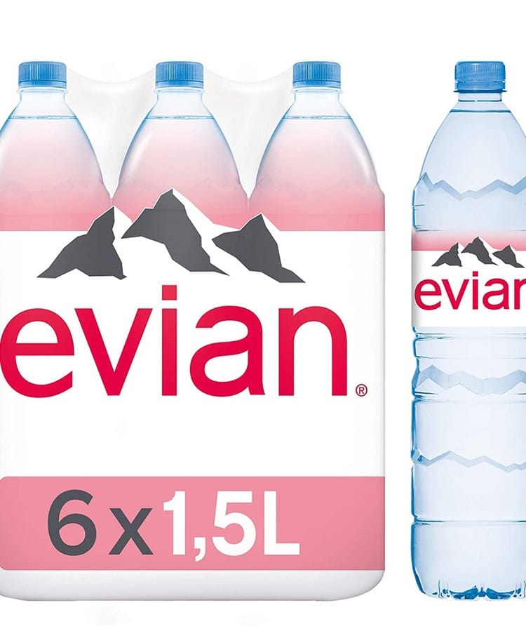 Evian Natural Mineral Water 6 × 1.5L